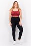 Women Sportswear Fit Sleeveless Non Padded Training Sport Bra, Brown - 2