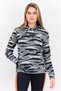 Women Sportswear Fit Long Sleeve Outdoor Sweatshirts, Black/Grey