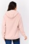 Women Hooded Long Sleeves Brand Logo Sweatshirt, Pink - 3