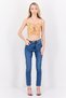 Women Sweetheart Neck Sleeveless Allover Print Crop Top, Multicolor - 2