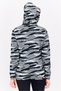 Women Sportswear Fit Long Sleeve Outdoor Sweatshirts, Black/Grey - 3