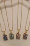 Vintage Flower Patterned Pearl Detailed Steel Necklace - 3