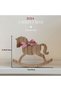 Trojans Desktop holiday decoration small wooden horse living room restaurant coffee table wood atmos - 6