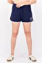 Women Embroidered Logo Basic Shorts, Navy