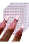 JO-2530 6PCS 6pcs/set 3D Small Bow Ribbon Bowknot Y2K Nail Sticker Mini Kawaii Japanese Adhesive Dec - 8