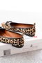 Dutin Leopard Bow (2 cm) Oval Toe Daily Use Ballerinas - 3