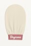 1 Piece Premium Ecru Bath Shower Scrub Peeling Glove 100% Flushed Silk