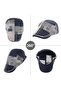 Italian Style Men's Cap Hat Canvas Asymmetrical Model Adjustable Anti-Sweat Men's Navy Blue - 5
