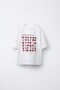 Heart Printed 100% Cotton Oversize Girl's T-Shirt