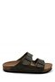 Summer Daily Comfortable Casual Double Buckle Men's Slippers Khaki - 2