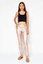 Women Metallic Skinny Fit Pants, Pink - 2
