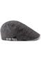 Italian Style Men's Cap Hat with Buckle Adjustable Anti-Sweat Plain Men's Anthracite - 7