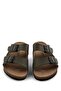 Summer Daily Comfortable Casual Double Buckle Men's Slippers Khaki - 6