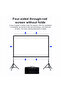 Projector Screen with Stand -120 inch 16:9 4K HD with Four-Legged Frame Carry Bag for Home Theater - 8