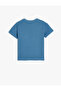 Oversize Basic T-Shirt Short Sleeve Crew Neck Textured Pocket Detail Cotton - 2