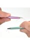 4 Pieces Professional Stainless Steel White Tweezers Set with Leather Bag - 8
