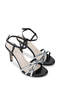 Women's Vegan Black Heeled Shoes - 2