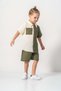 Muslin Fabric Cotton Summer Shorts Boy's Suit M00733 Green - 2