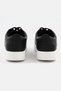 Women Rally Lace Up Sneaker Shoes, Black - 2
