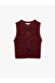 V-Neck Sleeveless Hair Braid Detail Lace-Up Slim Fit Vest - 3