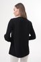 Large Size French Guipure Lace Crepe Shirt with Pearl Buttons - 4