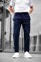 Jogger Parachute Fabric Navy Blue Color Men's Trousers - 2