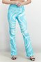 Women Regular Fit Tie Dye Pants, Turquoise