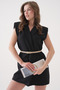 Women's Thin Faux Leather Oval Buckle Elegant Beige Belt 7400 - 5