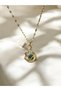 The Magnificence of Jupiter Star Detailed Elegant Gold Color Steel Necklace - 3