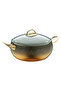 3141 2 Piece Bio Granite Pot 32x11,5 Cm Gold - 2