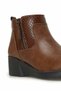 166609.Z4Pr Tan Women's Wedge Heel Boots - 7