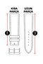 22mm Black Color Leather Watch Band 22mm - 6