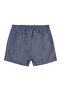 Embroidery Detailed Baby Boy Shorts Blue - 5