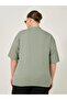 Plus Size Round Neck Oversized T-Shirt with Utility Pockets - 6