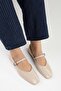 Women's Sore Ecru Skin Ballerinas