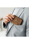 Mark Leather Coin Purse Unisex Mini Wallet Small Size Vintage - 2