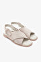 Pamela Beige Genuine Leather Women's Sandals - 4