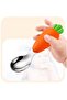Pink Vacuum Silicone Food Plate, Silicone Handle Metal Tip Fork and Spoon (with Rabbit Figure) - 6