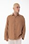 R-6048 Long Sleeve Muslin Shirt with Footed Collar and Back Robe Detail - 4
