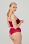 Lace Tulle Detailed Plus Size Women's Brazilian 7-Pack Panties - 2