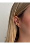 Gold Color Chain & Auger 2-Piece Cuff (Kikirdak Earrings) - 4