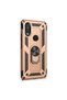 Y7 2019 Case with Ring Magnetic Vega Cover Gold + Full Covering Screen Protector