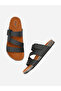 Platform Sole Double Band Buckle Detail Sandals - 6