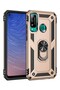 P40 Lite E Case with Ring Magnetic Vega Cover Gold + Ghost Screen Protector