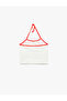 Cotton Sleeveless Lemon Printed Lace-Up Crop Slim Fit Halter Neck Blouse - 4