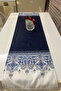40X140Cm Woven Stain Resistant Printed Thai Feather Fabric Table Cloth Decorative Runner Washable - 2