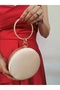 Women's Satin Skin Round Evening Dress Clutch Portfolio Bag - 2