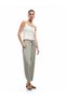 Modal Fabric Elastic Waist Tie Pocket Balloon Fit Pants - 2