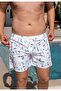 Quick Dry Pocket Patterned Men's Swim Shorts-25127
