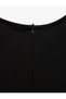 Crepe Scuba Fabric Draped Sleeveless Crew Neck Mini Dress - 6
